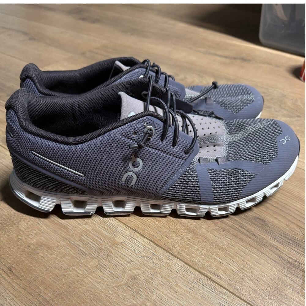 On Cloud Swiss 5 Push Running Shoes Womens 9 Purplish Gray Shark Pebble Trainers